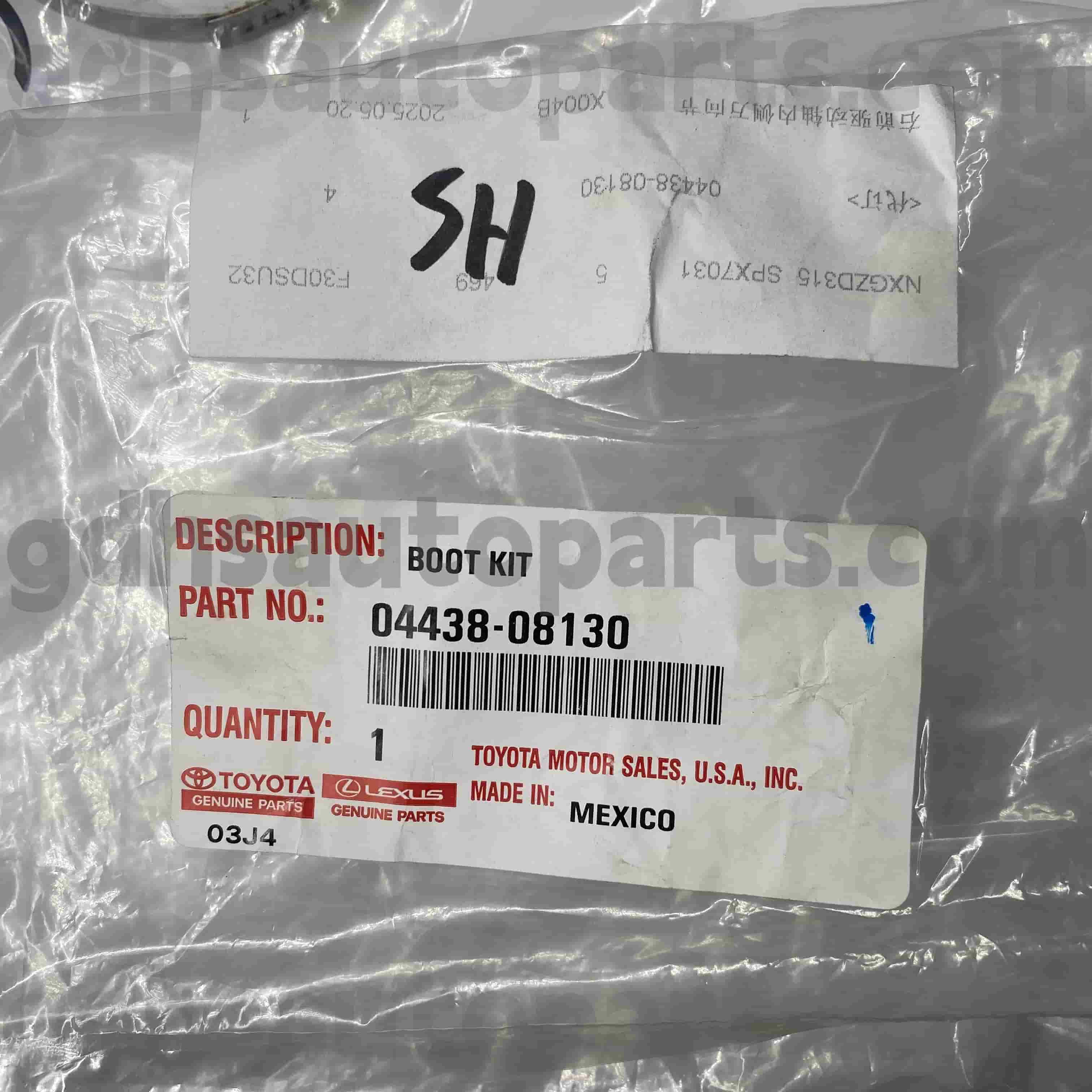 04428-08130 Тоиота оригиналне делове ЦВ чизма за шасију бр. ГСВ40 / 60 ГСЛ3 #