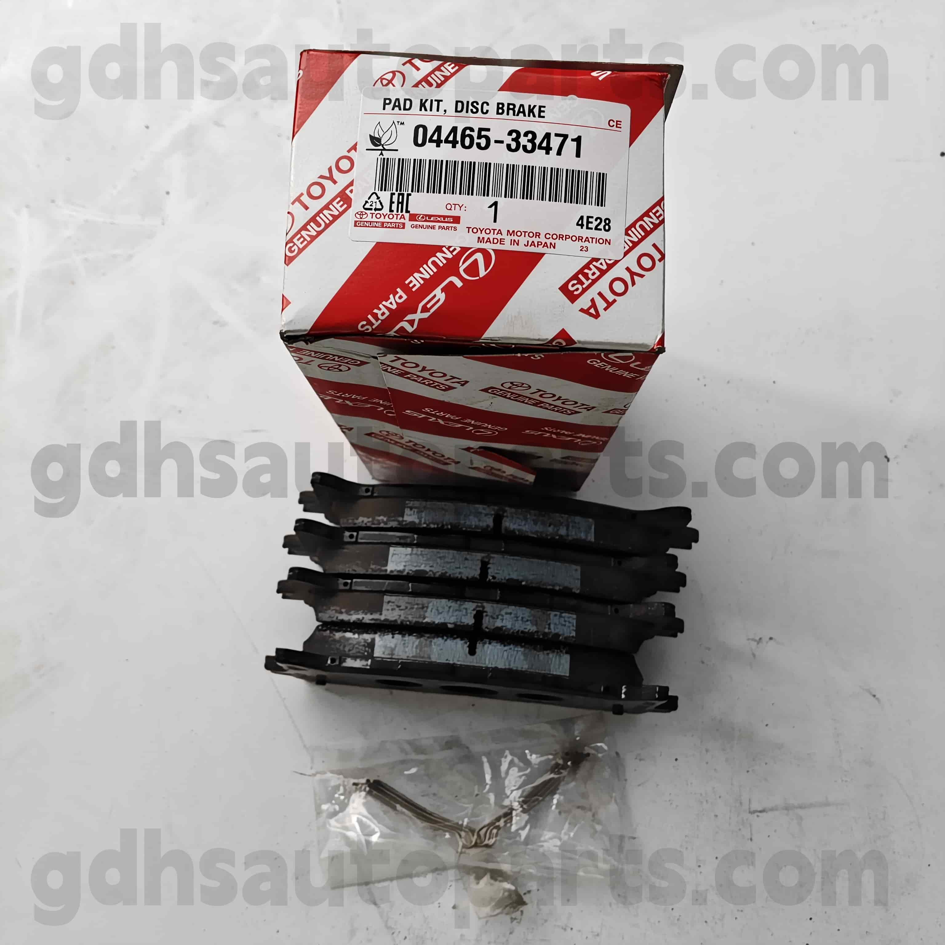 04465-33471 Тоиота оригинални делови Предњи кочиони јастучићи за Цамри, Лекус ЕС240 / 350 шасија бр. АЦВ51, АСВ50, АВВ50..таив